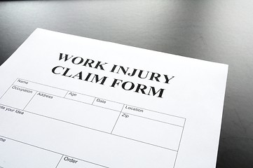 Image showing work injury