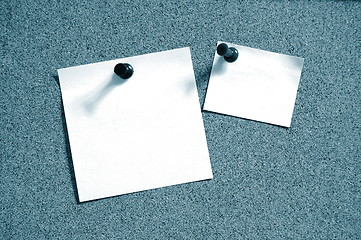 Image showing blank sheet paper on bulletin board