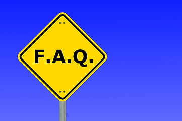 Image showing faq sign