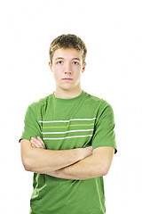 Image showing Young man with crossed arms