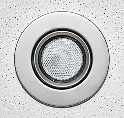 Image showing Pot light in ceiling tile