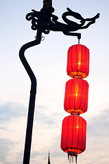 Image showing Red lanterns