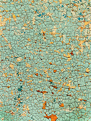 Image showing Old cracked painted surface