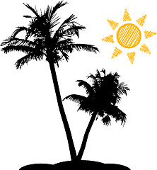 Image showing Palm trees