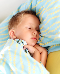 Image showing Little boy sleeping