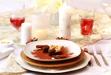 Image showing Christmas place setting