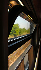 Image showing Train wagon window