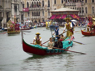 Image showing Historical Regatta of Venice