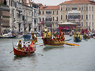 Image showing Historical Regatta of Venice