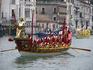 Image showing Historical Regatta of Venice