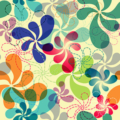 Image showing Seamless floral pattern