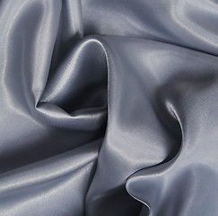 Image showing Smooth elegant silvery grey silk 