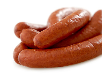 Image showing smoked sausages