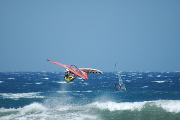 Image showing Wind surfing