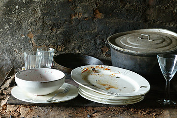 Image showing dirty dishes