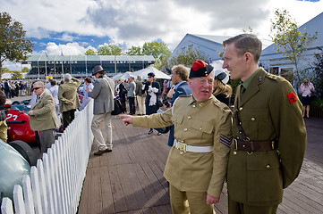 Image showing Goodwood revival visitors.