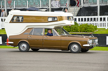 Image showing American retro car