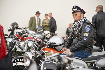 Image showing The lonely biker