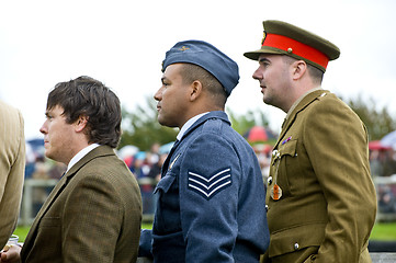 Image showing Goodwood revival visitors.