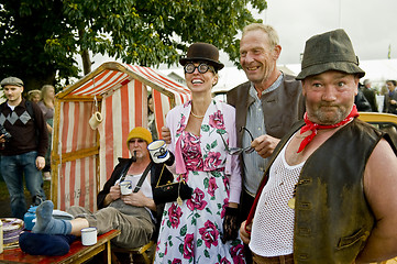 Image showing Goodwood revival visitors