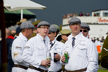 Image showing Goodwood revival visitors.