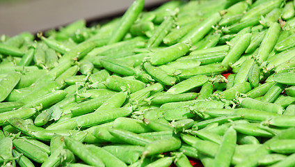 Image showing Green pea in market