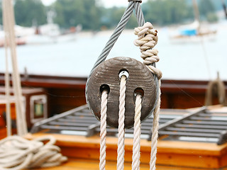 Image showing Ship rigging
