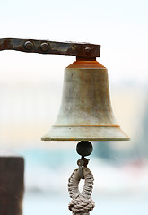 Image showing Bell on sailing ship