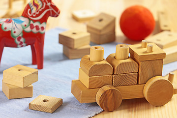 Image showing wooden toys