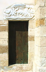 Image showing A church's side window. Katydata. Cyprus