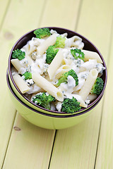 Image showing penne with broccoli