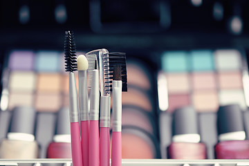 Image showing make-up brushes