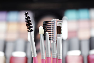 Image showing make-up brushes