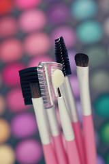 Image showing make-up brushes