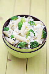 Image showing penne with broccoli