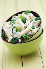 Image showing penne with broccoli