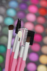 Image showing make-up brushes