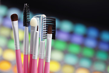 Image showing make-up brushes