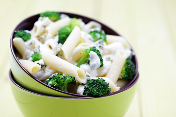 Image showing penne with broccoli