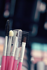 Image showing make-up brushes