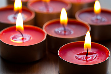 Image showing Close-up of candles