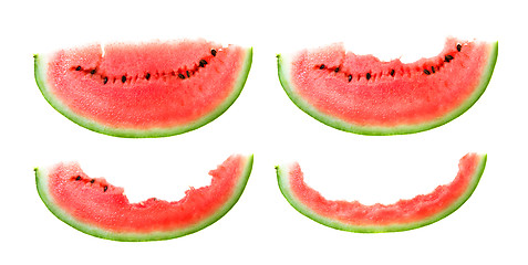 Image showing bitten water-melon