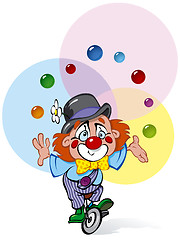 Image showing A Clown Juggler