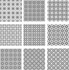 Image showing Set of stylish geometrical backgrounds