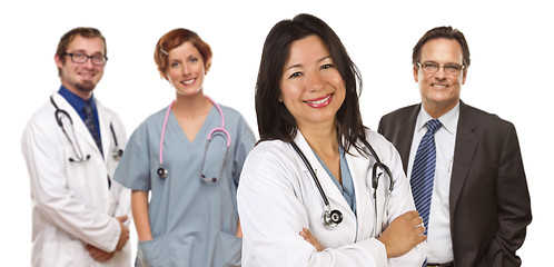 Image showing Group of Doctors or Nurses on a White Background