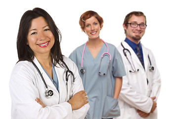 Image showing Group of Doctors or Nurses on a White Background