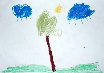 Image showing Child's drawing