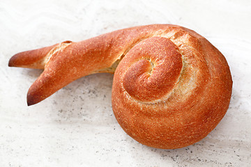 Image showing Snail Shaped Bread