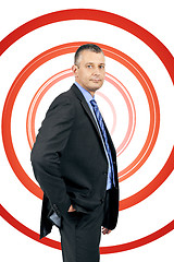 Image showing business man spiral