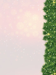 Image showing Christmas fur-tree card. EPS 8